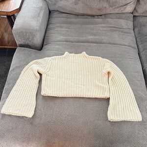 SHEIN Cream Turtleneck Sweater